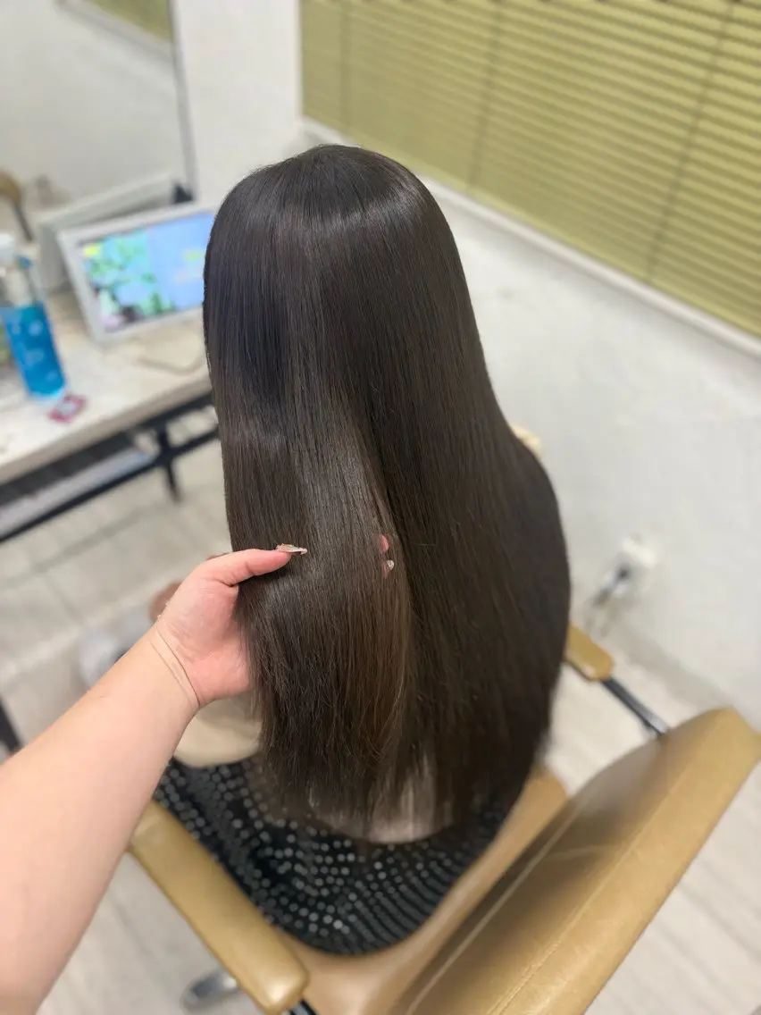 ロング カラー カット ヘアカラー トリートメント 暖色系カラー/ピンク Ririi🎀のヘアスタイル