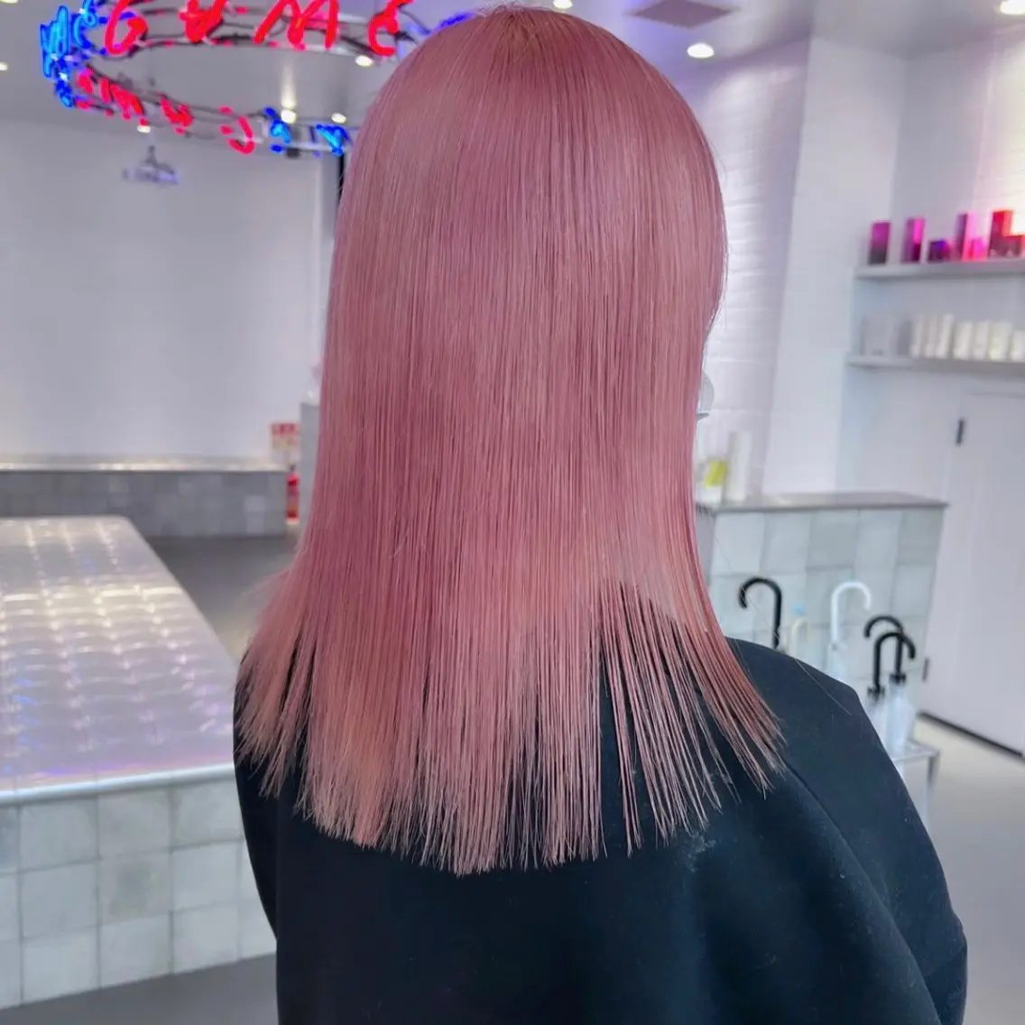 ミディアム カラー ヘアカラー 🍒暖色✖️レイヤー ／Haruna🍒のヘアスタイル