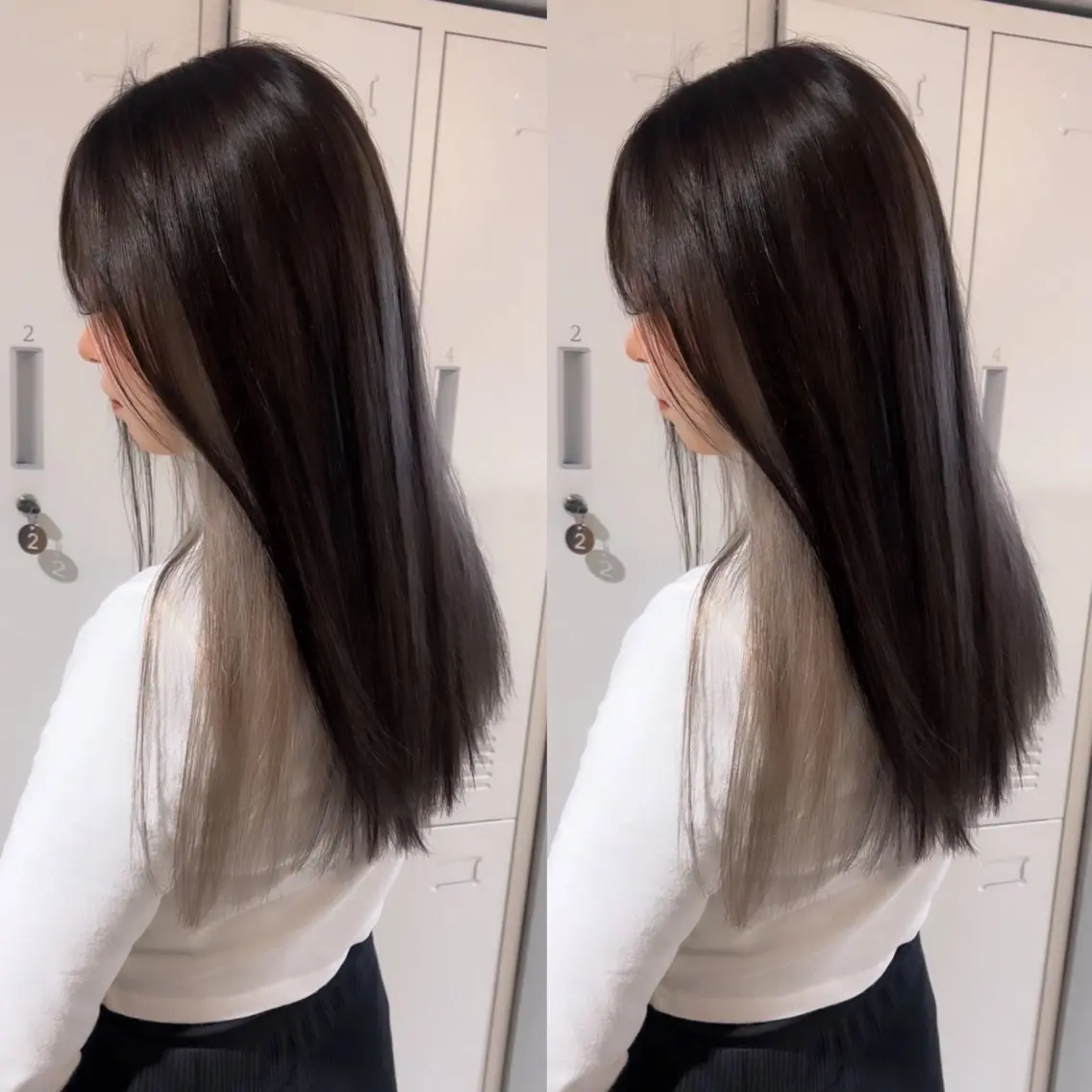 カラー ブリーチ インナーカラー カット ヘアカラー トリートメント 🎀夏秋/レイヤー/ 透明感カラー🎀のヘアスタイル