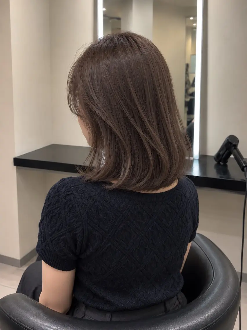 ミディアム カラー ブラウンカラー トリートメント 🌈ウルトワ水素 髪質改善naru🌈のヘアスタイル