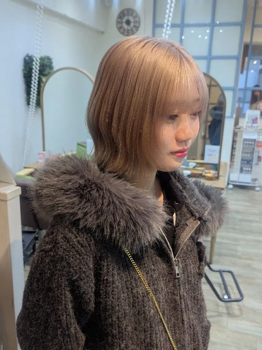 ショート カラー ベージュカラー ホワイトベージュ ヘアカラー トリートメント 🏹MIYU¦抜け感 ×柔らかカラーのヘアスタイル