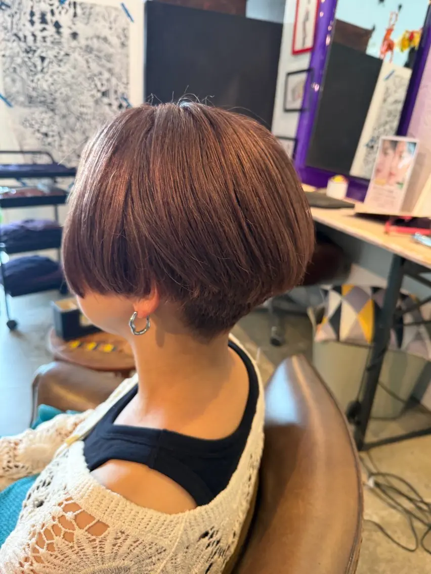 ショート カラー 透明感カラー ショートヘア カット ヘアカラー 雅貴/寄り添い提案✨ 似合わせ✨のヘアスタイル