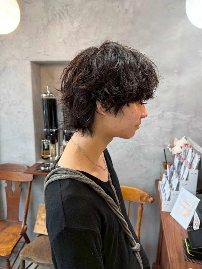 ショート メンズ カット 縮毛矯正／髪質改善 小野竜聖のヘアスタイル
