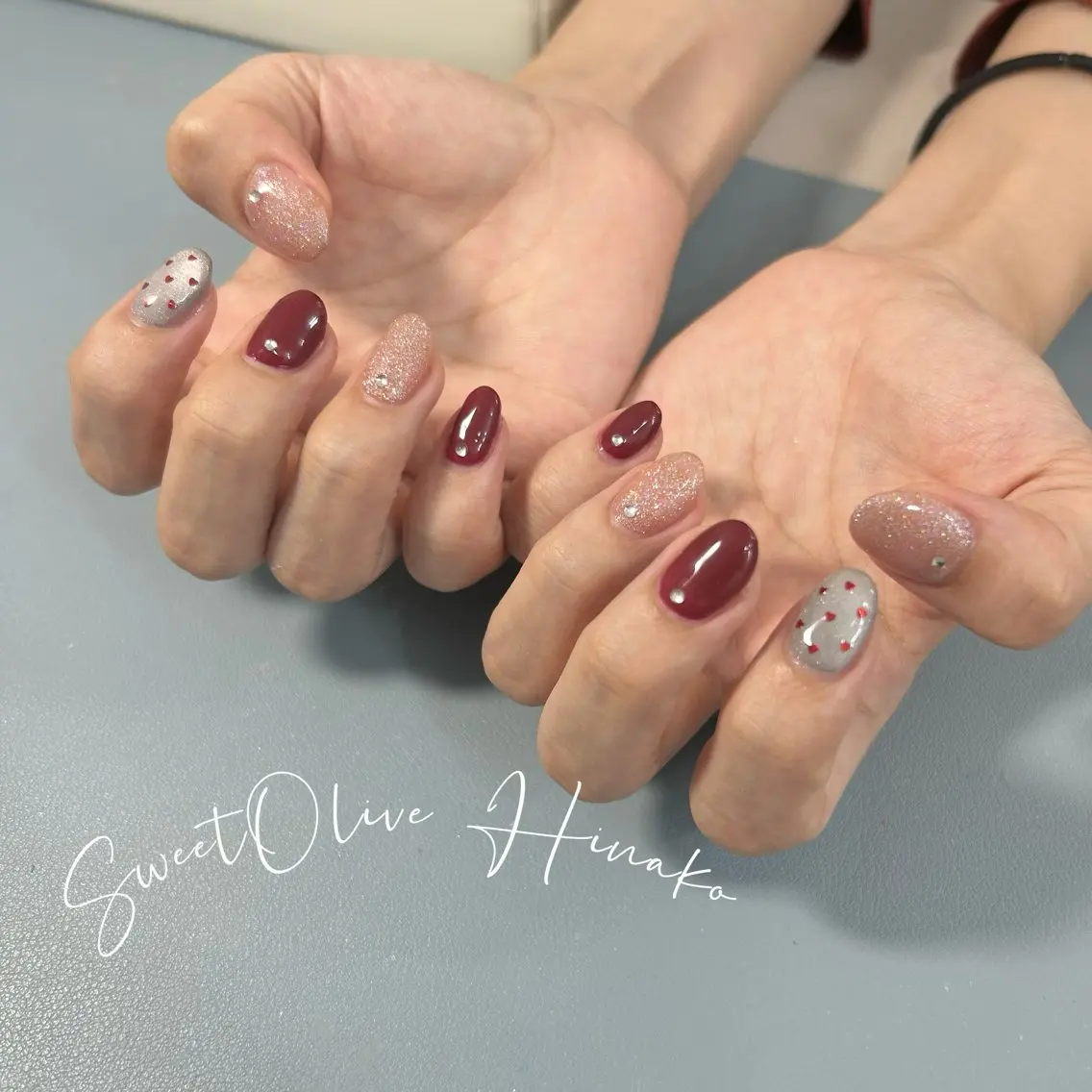 ネイル マグネットネイル ハンドネイル SweetOlive HINAKOのネイルデザイン