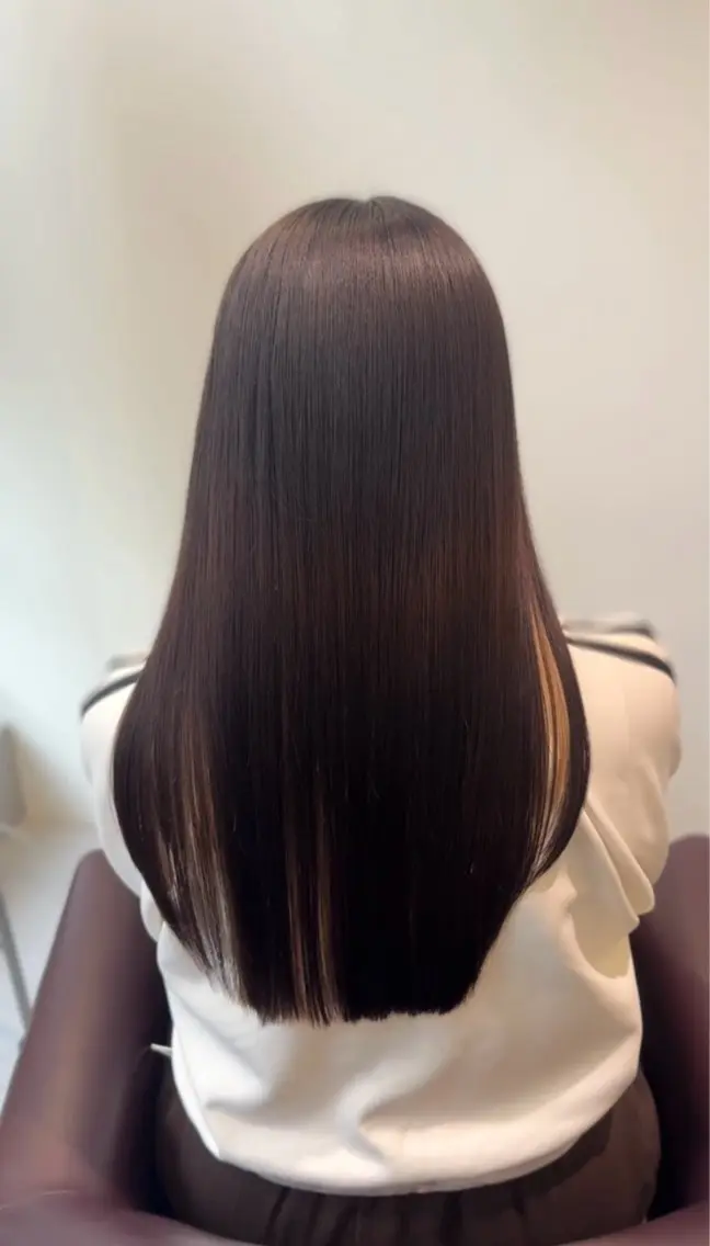 ロング カット トリートメント ️🫧透明感カラー& 髪質改善🎀いさきのヘアスタイル