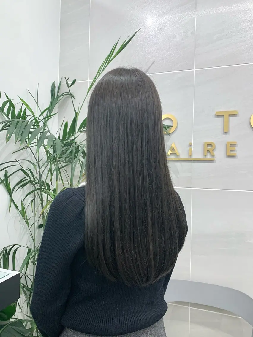 ロング カラー ベージュカラー カット ヘアカラー ヘッドスパ 本格ヘッドスパ🌿 ×ヘア 佐藤のヘアスタイル