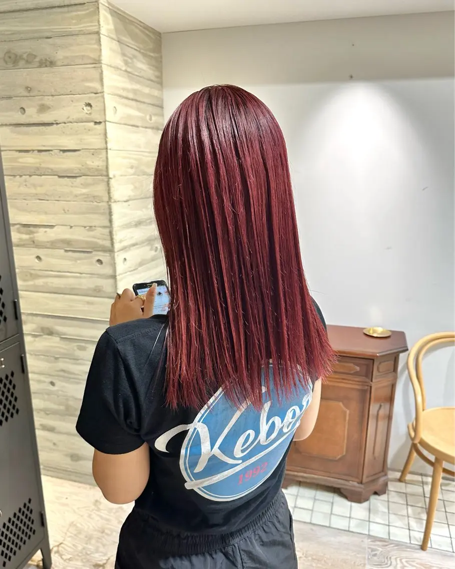 ミディアム カット ヘアカラー トリートメント ササキカズマ〻透明感 〻色落ち〻赤み消しのヘアスタイル