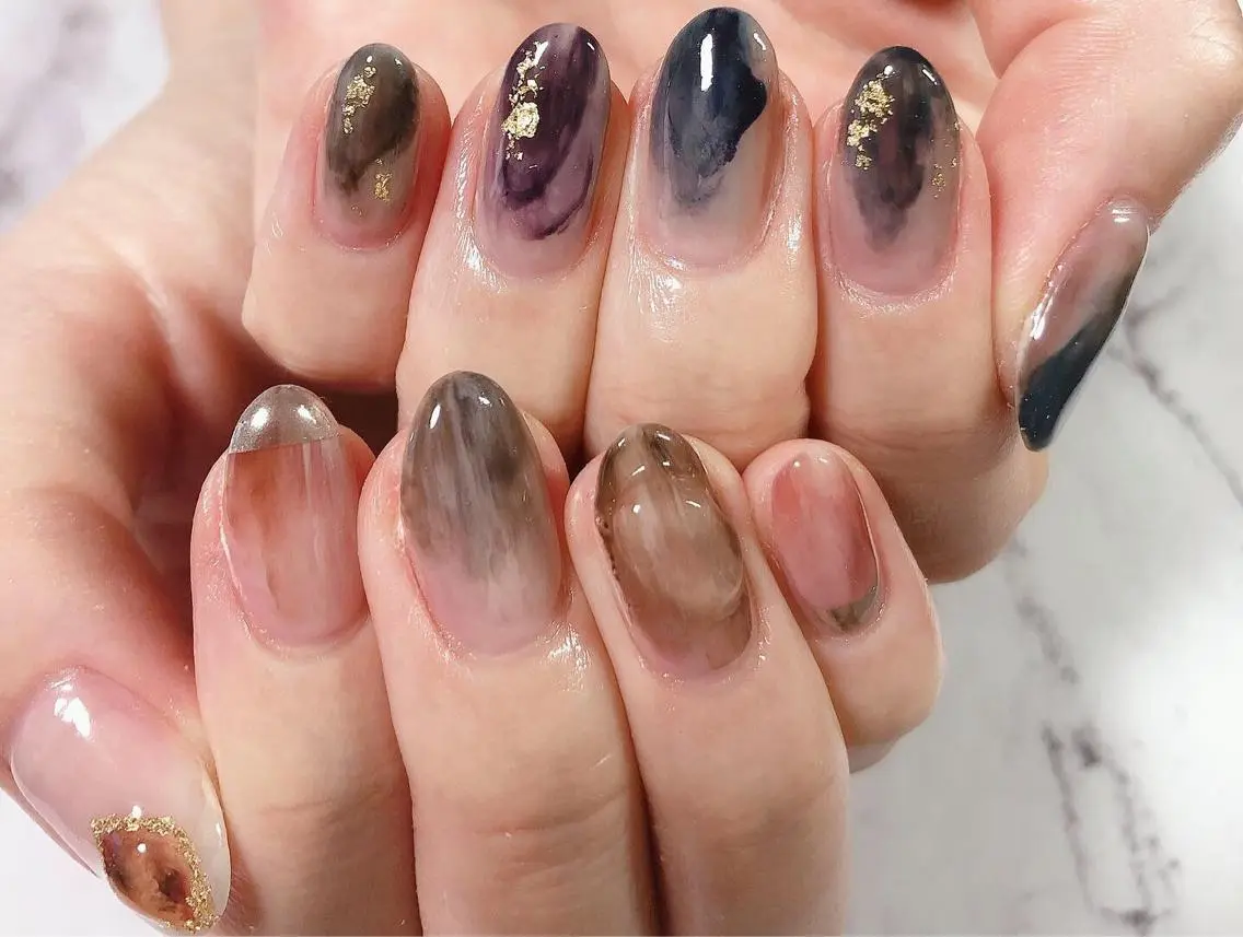 ネイル ニュアンスネイル kiki nail &brow二子玉川のネイルデザイン