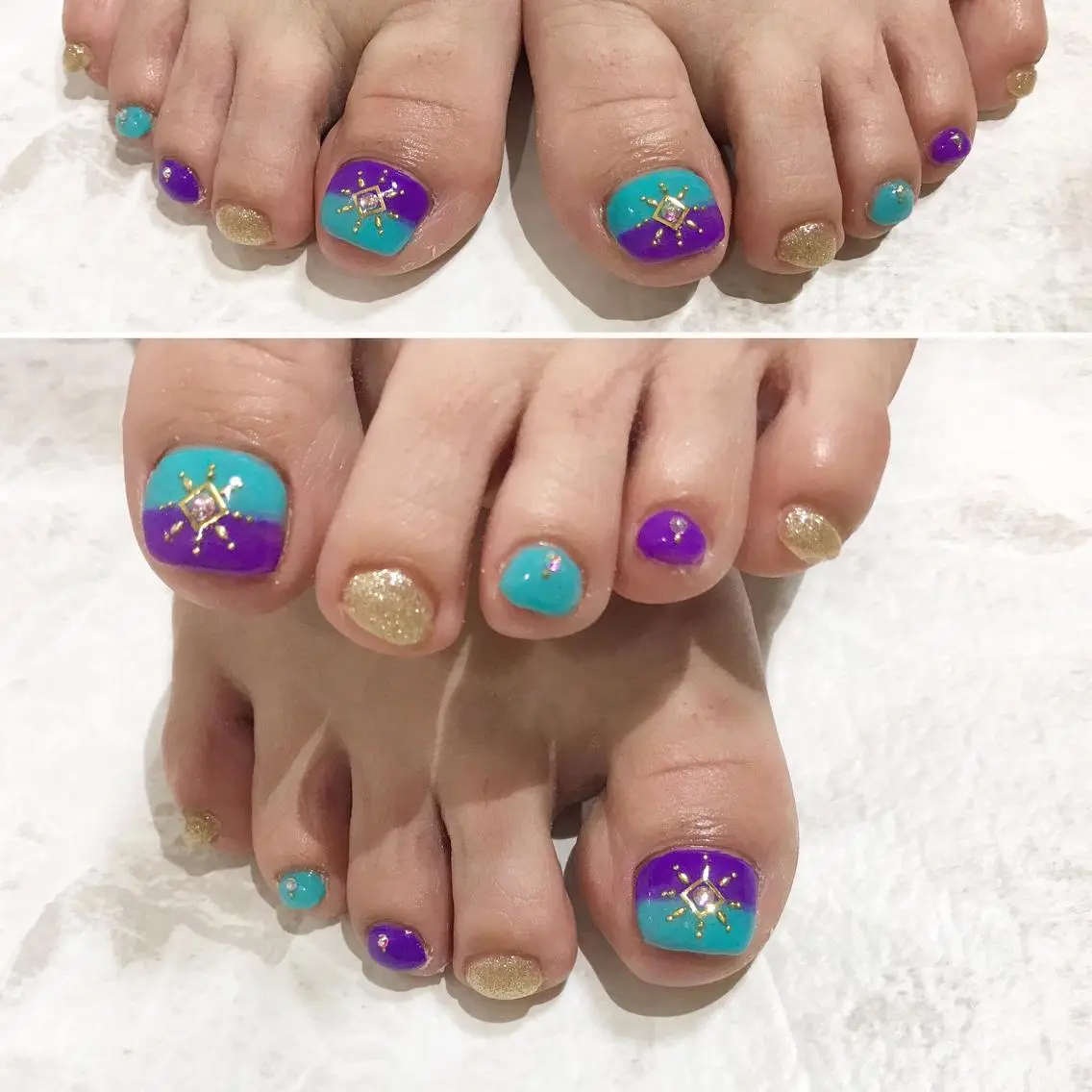 ネイル フットネイル ニュアンスネイル シンプルネイル 春ネイル 夏ネイル nail fufla ♡yamane♡のネイルデザイン