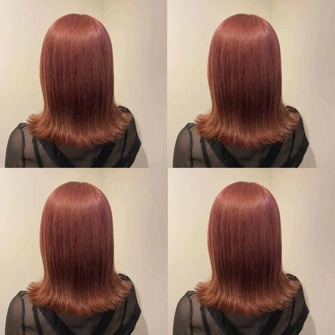 ミディアム カラー 金島 青のヘアスタイル