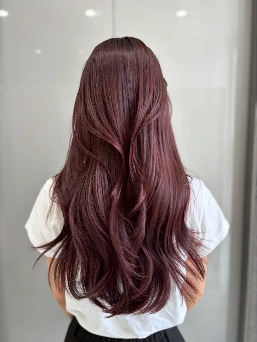 ロング カラー ヘアアレンジ メンズ ヘアカラー トリートメント さくら🍒 暖色カラー/髪質改善のヘアスタイル