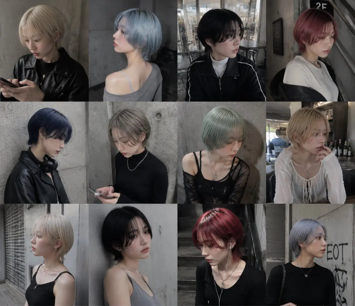 ショート カラー ヘアカラー Quincess SHINOのヘアスタイル