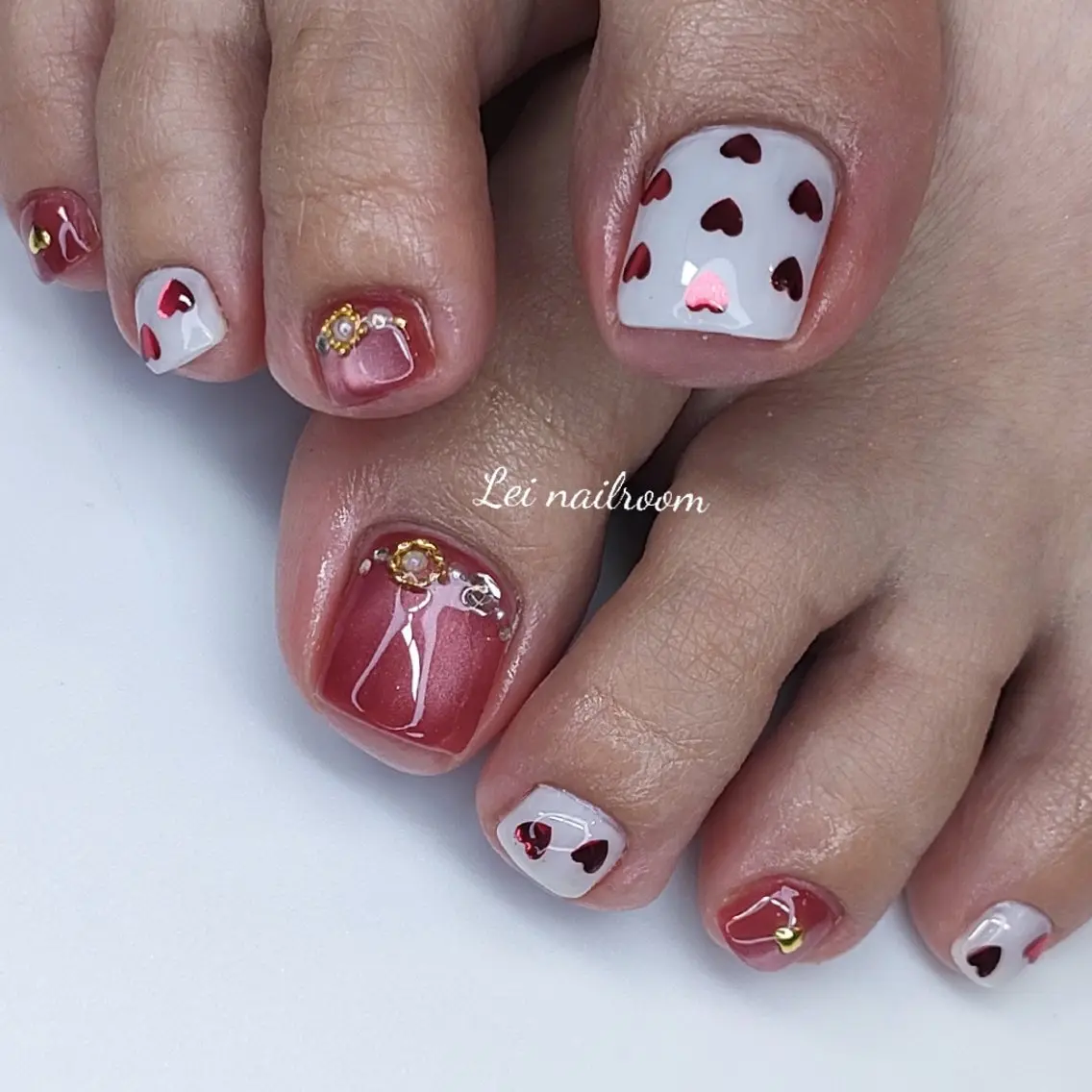 ネイル ハート lei🌼 nailroomのネイルデザイン