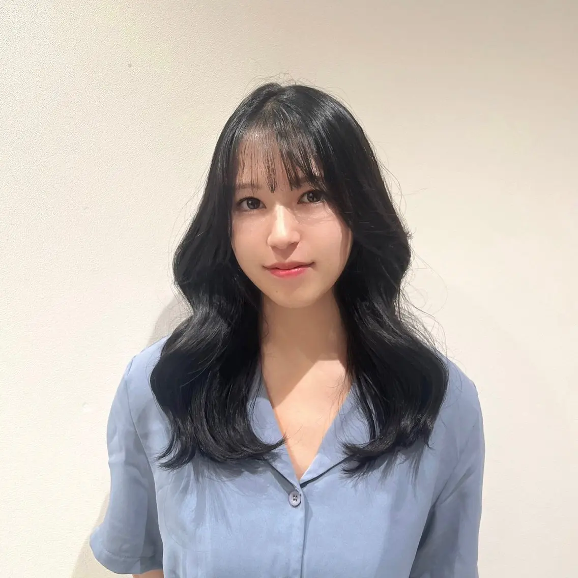 ロング カラー カット ヘアカラー トリートメント 💗渋谷/韓国/レイ ヤー顔周りSayaのヘアスタイル