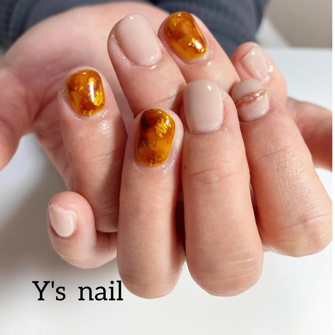 ネイル ジェルネイル パラジェル 手書きが得意🖌️ Y’s  nailのネイルデザイン