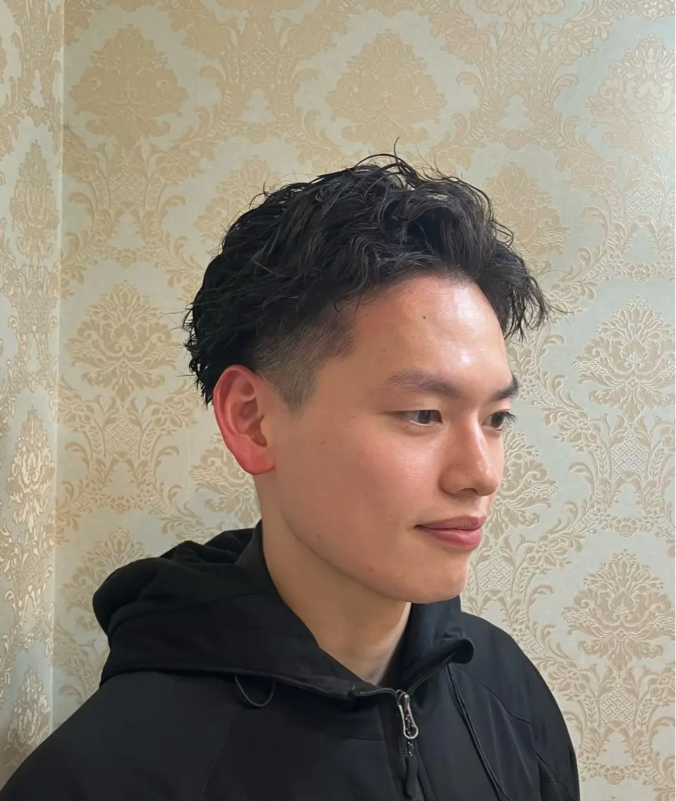 ショート パーマ メンズ メンズパーマ Tink 橋本 青空のヘアスタイル