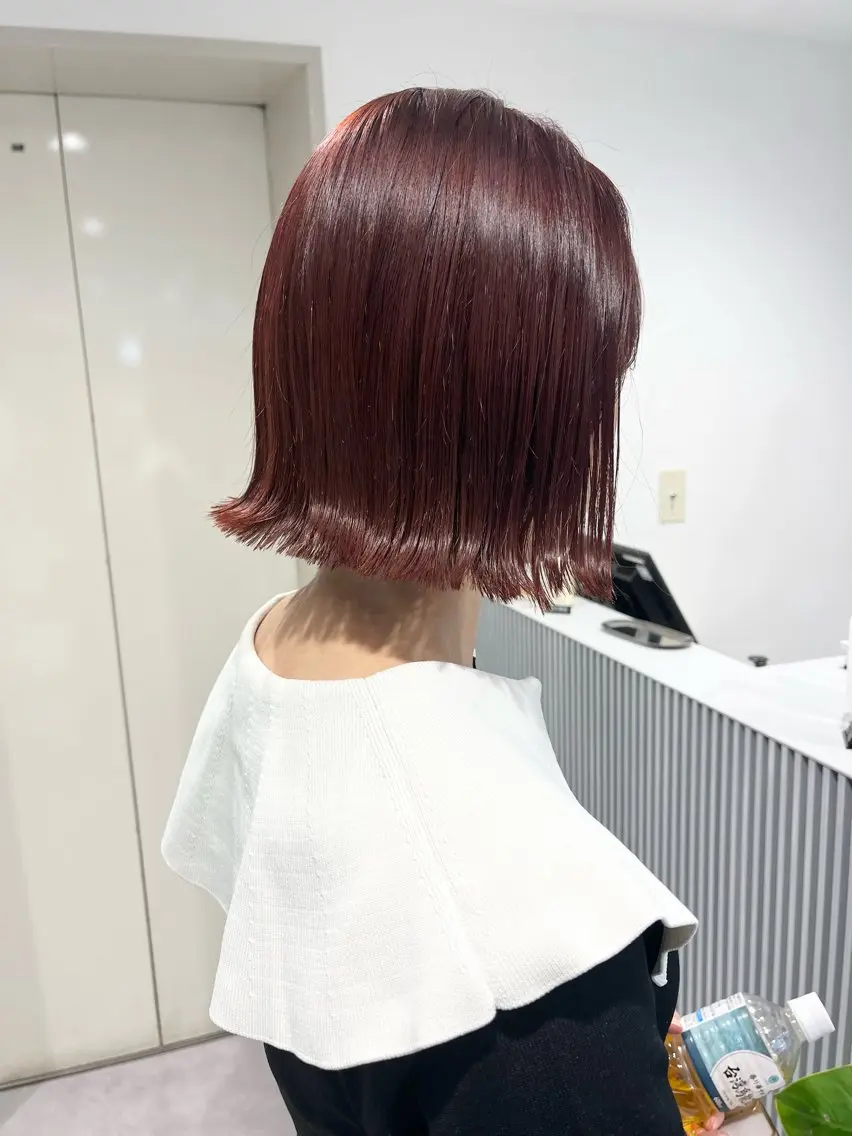 ショート カラー カット ヘアカラー 🌼タッセルボブ/シ ョートmoeka🌼のヘアスタイル