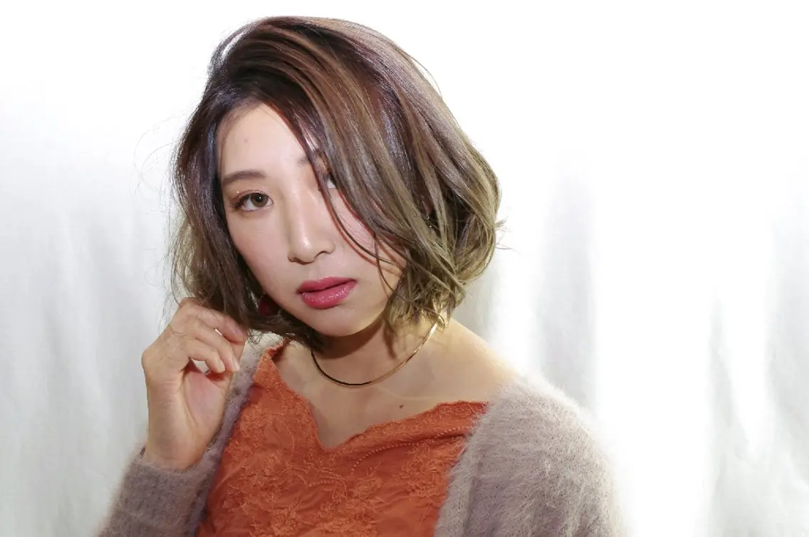 ミディアム 髪のリセット× 髪質改善ひこうせんのヘアスタイル