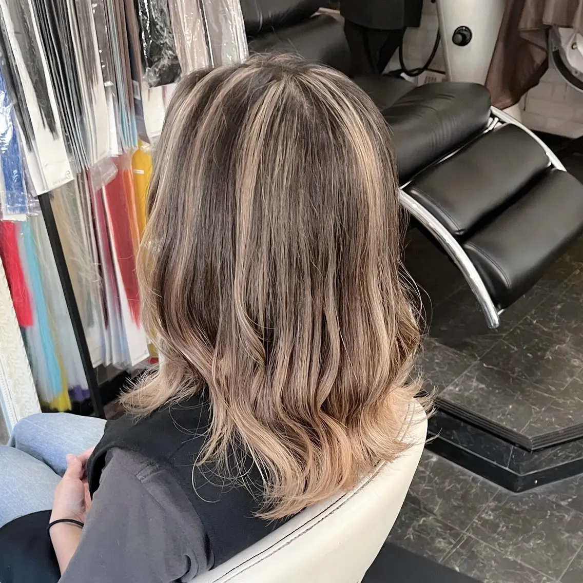 ロング カラー ヘアアレンジ バレイヤージュ ブリーチ ケアブリーチ レイヤーカット カット ヘアカラー Kimura Shinyaのヘアスタイル