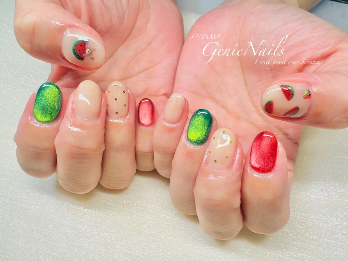 メンズ ネイル アートネイル メンズネイル 夏ネイル Genie Nailsのネイルデザイン
