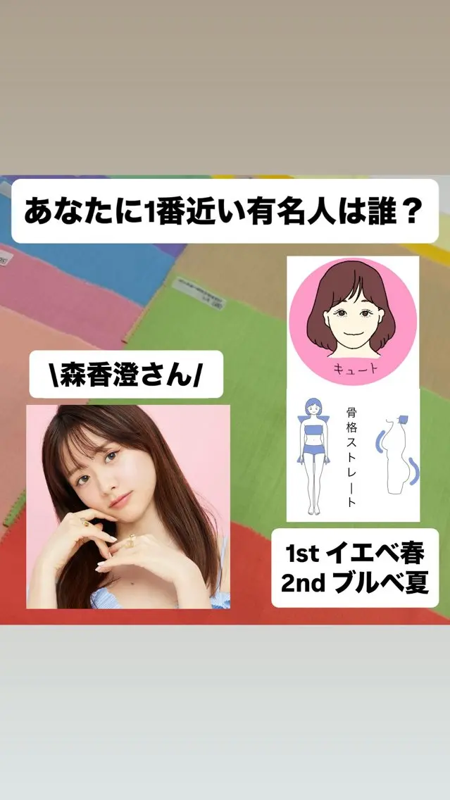 パーソナルカラー診断 骨格診断 顔タイプ診断 池袋◆パーソナルカラ ー骨格顔タイプゆりなのその他イメージ
