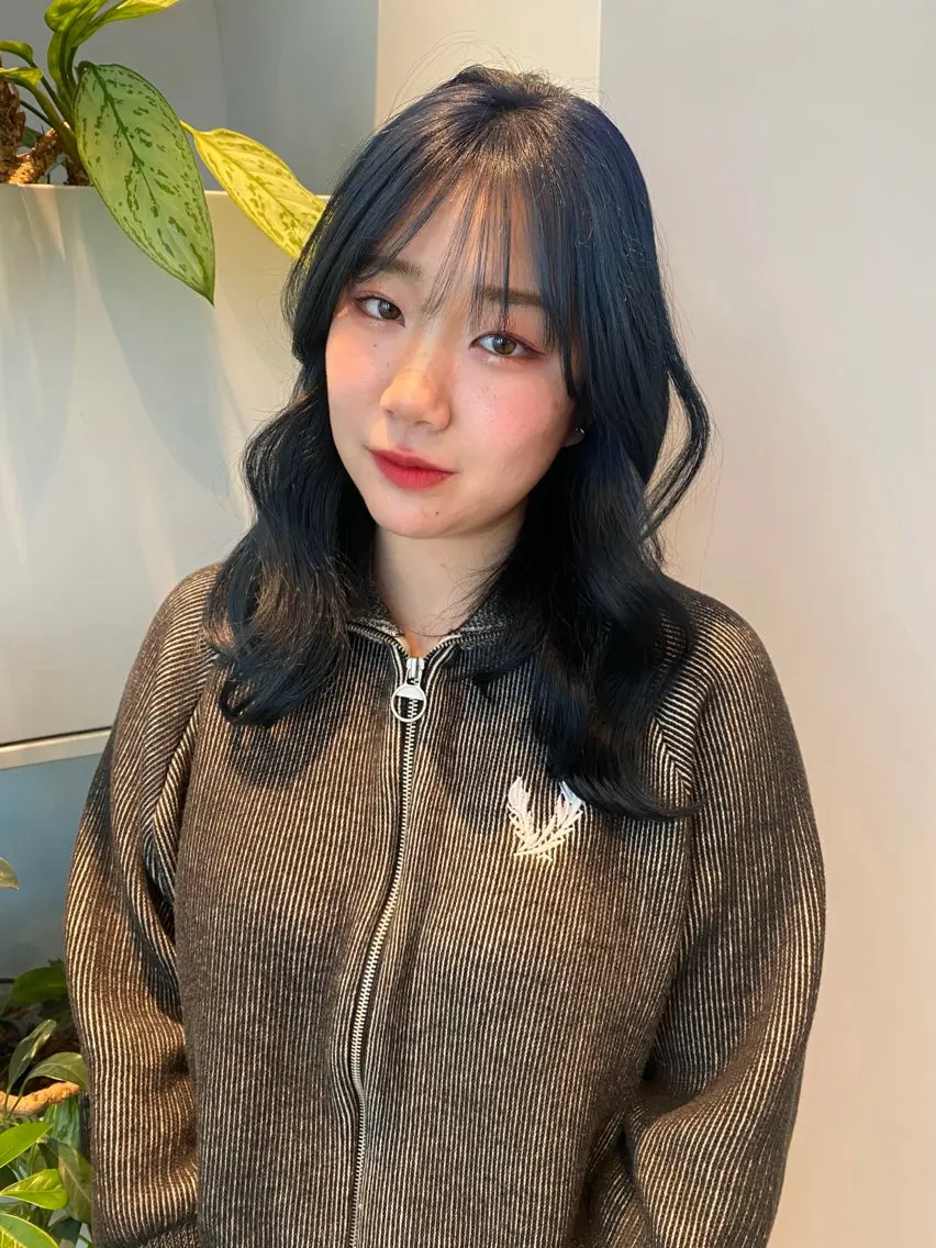 ロング カラー 韓国風ヘア 似合わせカット カット ヘアカラー トリートメント mai / linoah˚✧のヘアスタイル