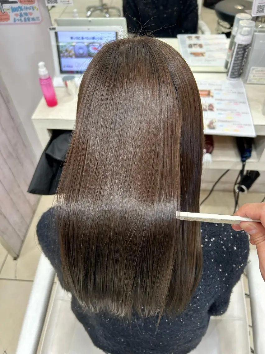 ロング カラー カット ヘアカラー トリートメント 【髪質改善カラー】 瀧田嵐士🇰🇷のヘアスタイル