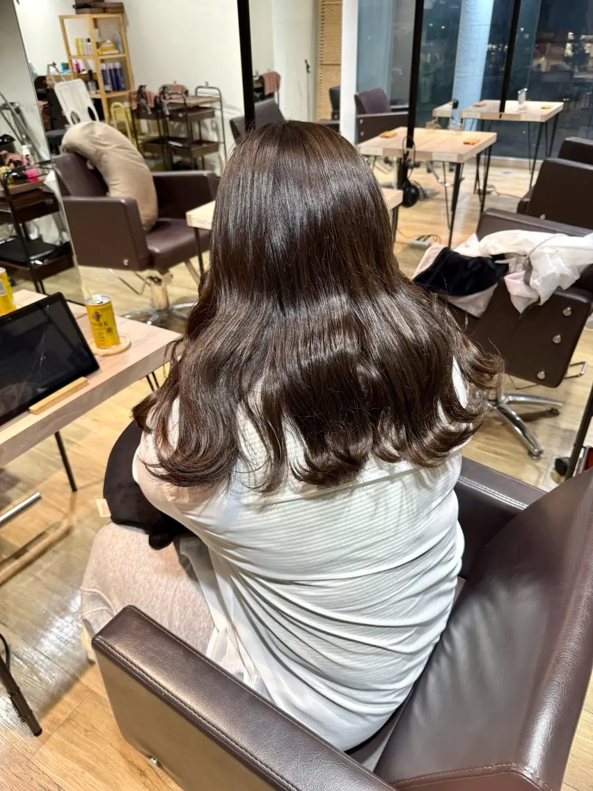 ロング 川畑 心子のヘアスタイル