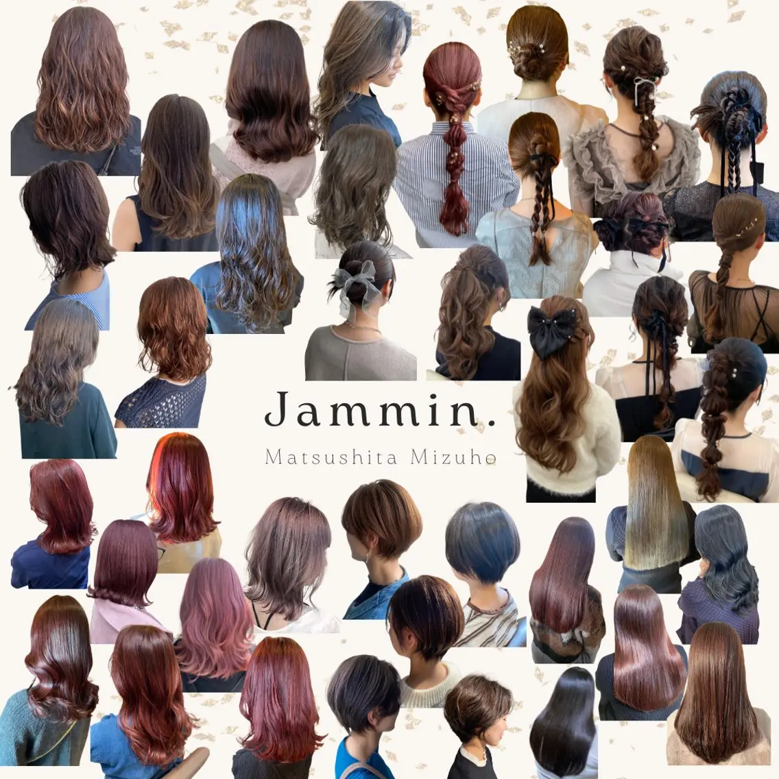 セミロング ヘアアレンジ カット ヘアカラー トリートメント ◤ Jammin.◢ Mizuho.のヘアスタイル