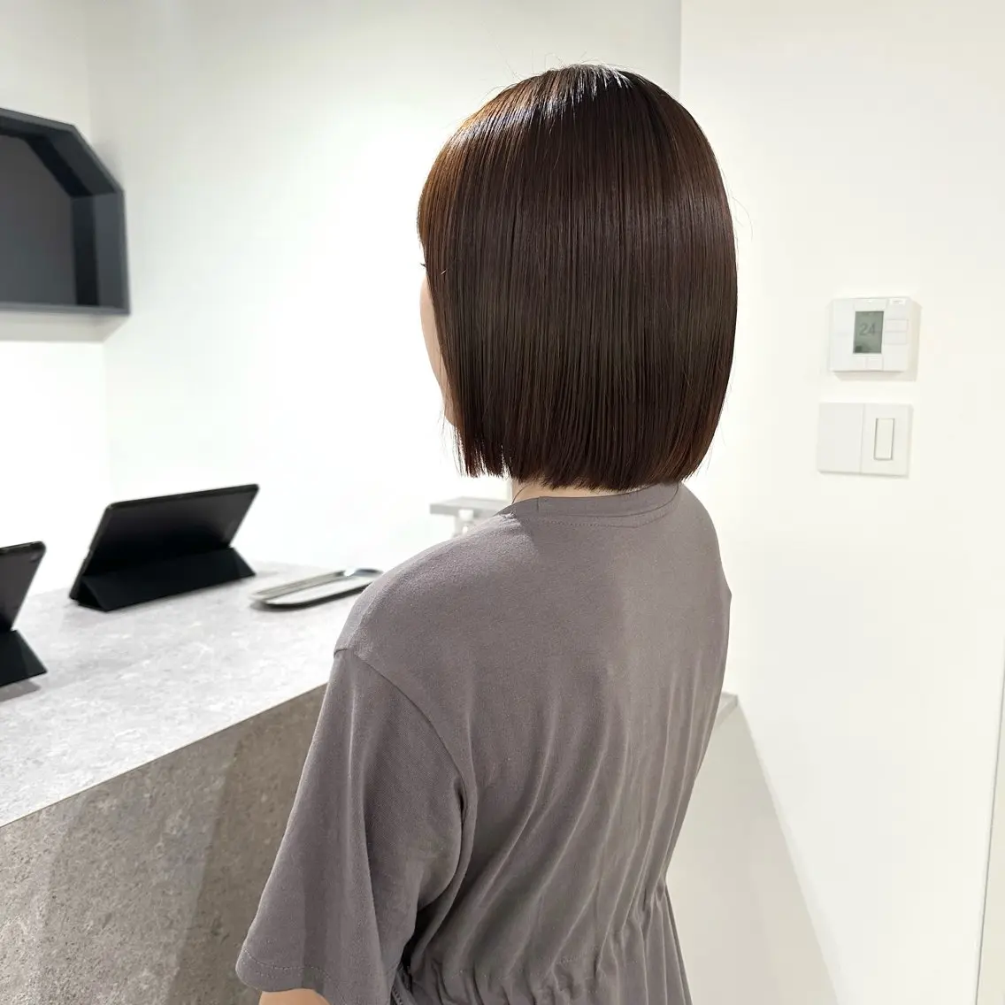 ショート 髪質改善 トリートメント 縮毛矯正 トリートメント アンニュイヘア/ 顔周りカット/Moeのヘアスタイル