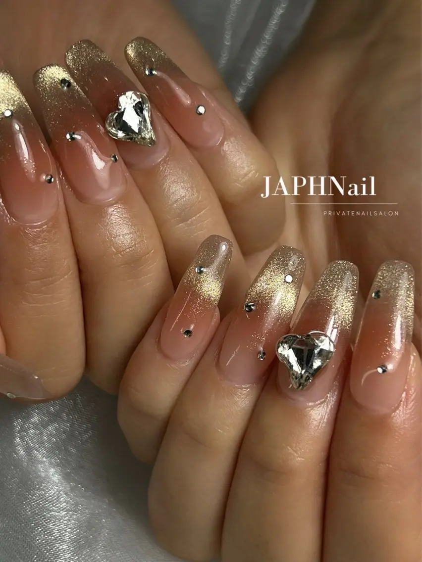ネイル チークネイル フレンチネイル マグネットネイル マグネットフレンチ NailSalon /JAPHのネイルデザイン
