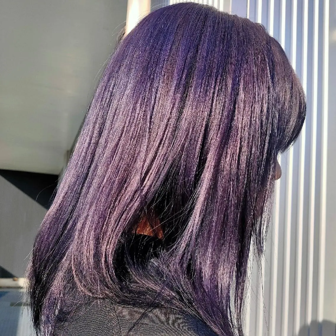 カラー バイオレットカラー ヘアカラー トリートメント ✨透明感カラー✨ 縮毛矯正🌟石川菜摘のヘアスタイル