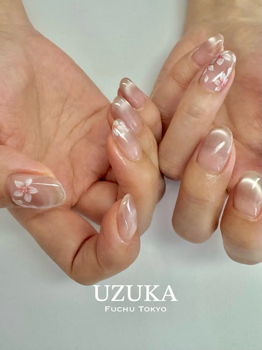 ネイル 桜ネイル 春ネイル 【 enn 】 Uzuka Yukaのネイルデザイン