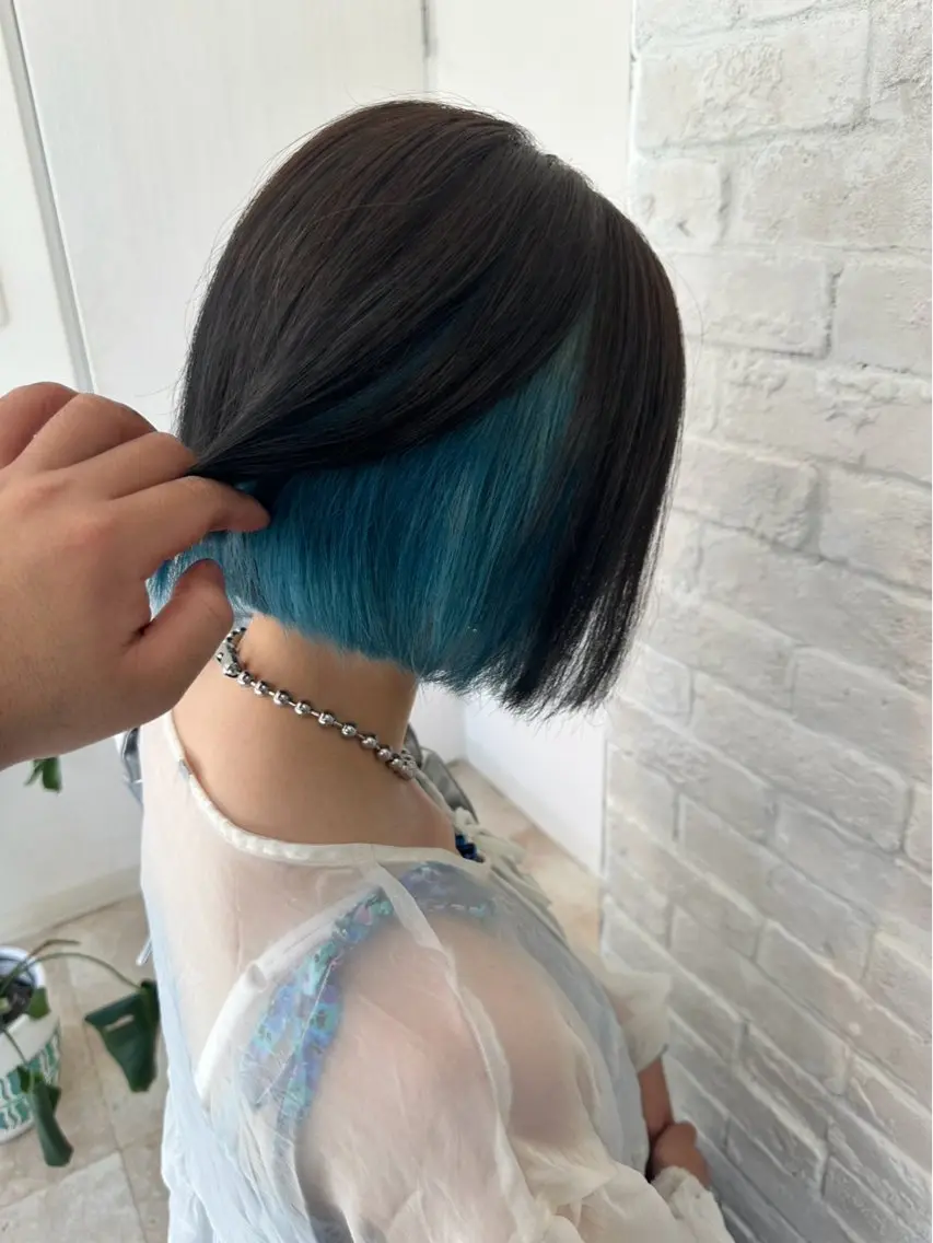 ミディアム カラー ヘアカラー 松井 結愛/ ユアのヘアスタイル