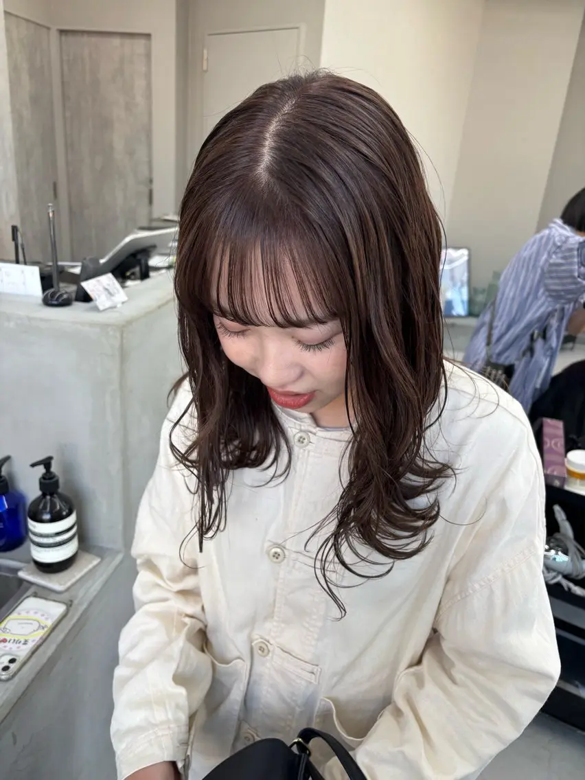 ミディアム kurune fuyuのヘアスタイル