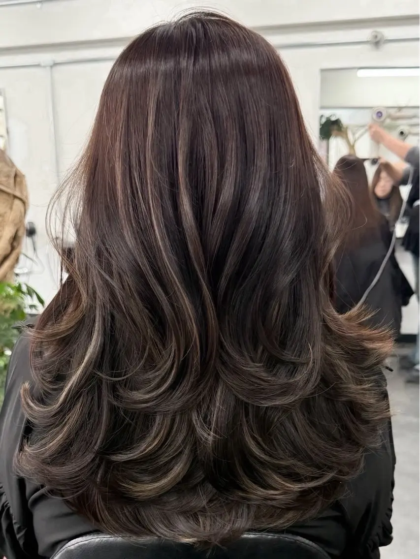 セミロング カラー ヘアアレンジ 縮毛矯正 🫧透明感カラー/ Wカラー🫧namiのヘアスタイル
