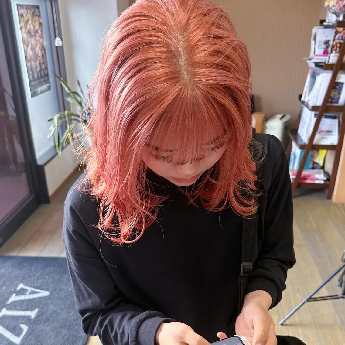 ミディアム カラー ブリーチカラー🫧 森　凪沙のヘアスタイル