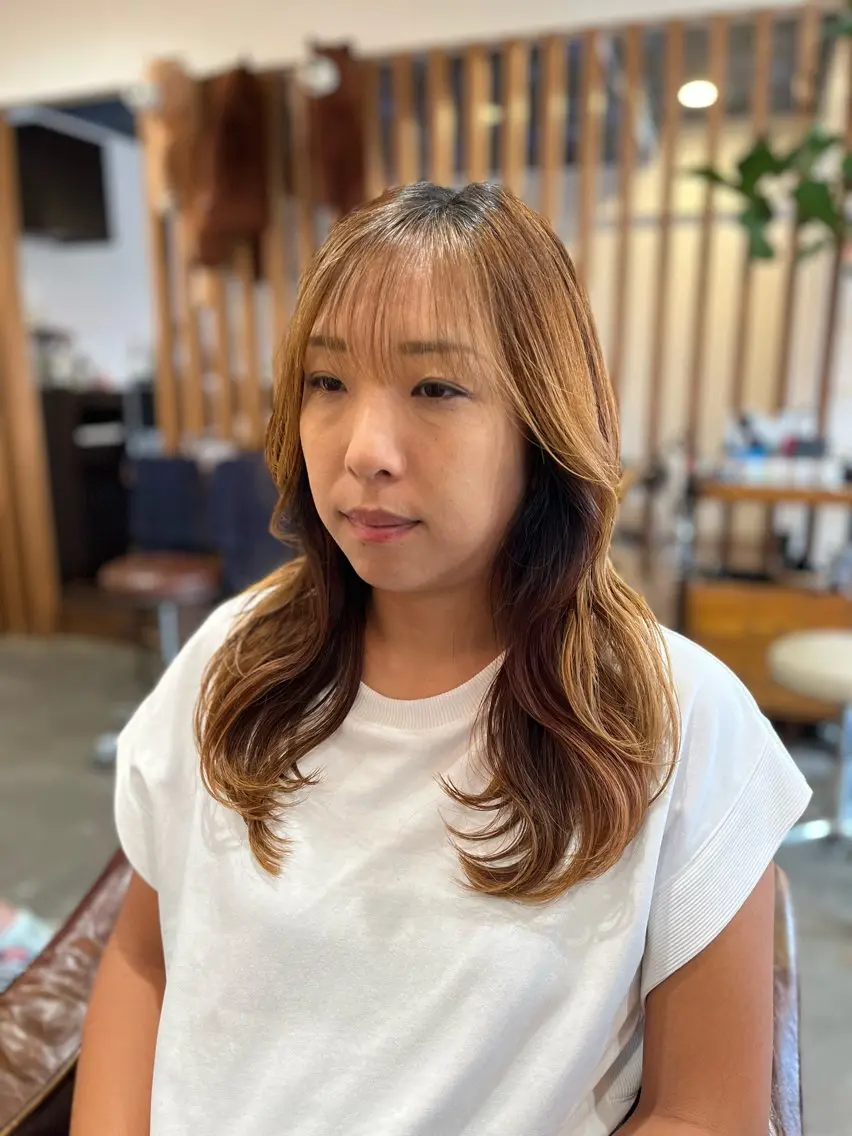 ロング 🫧透明感カラー× レイヤー🫧HARUのヘアスタイル