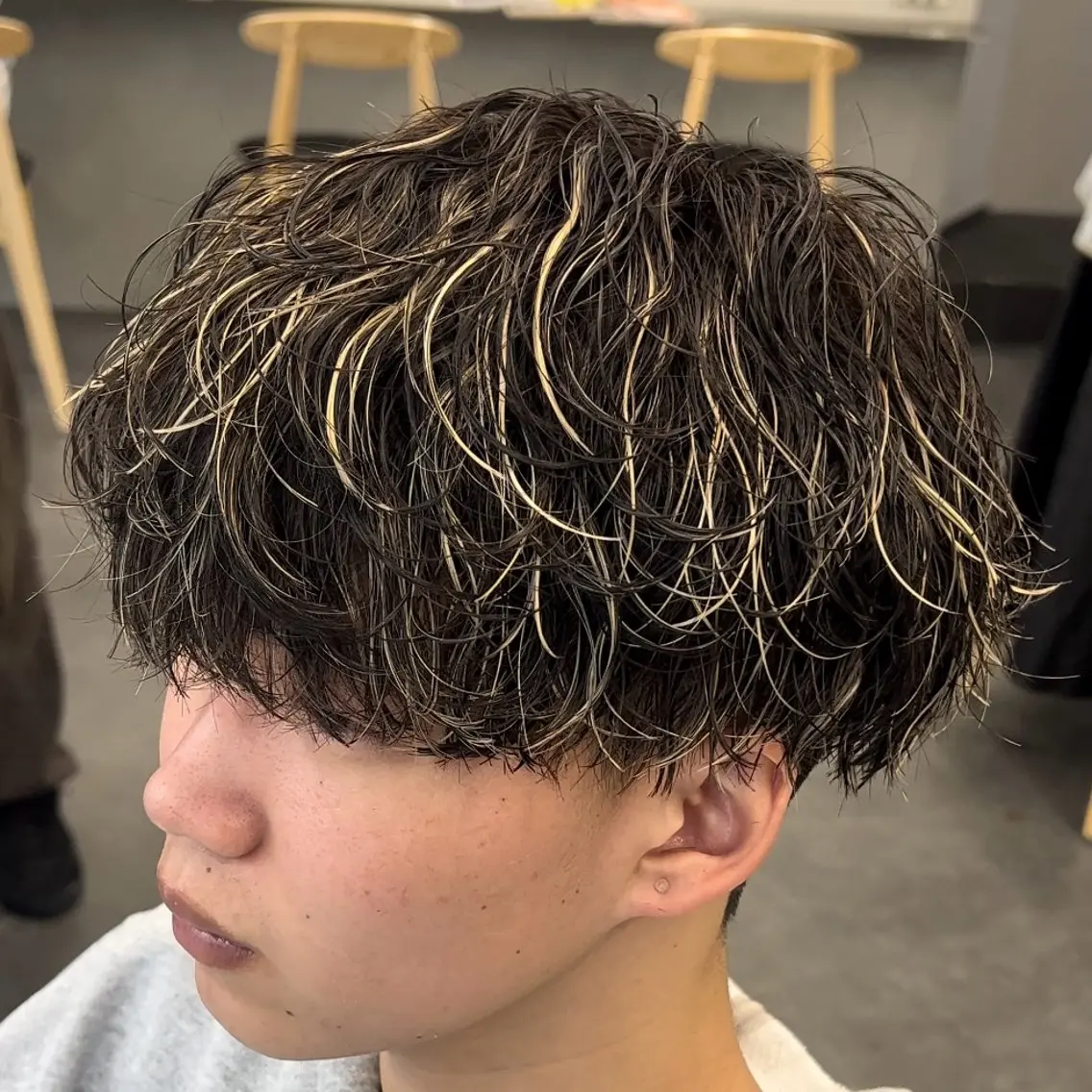 ミディアム カラー ヘアアレンジ メンズ fifth 石川 凪のヘアスタイル