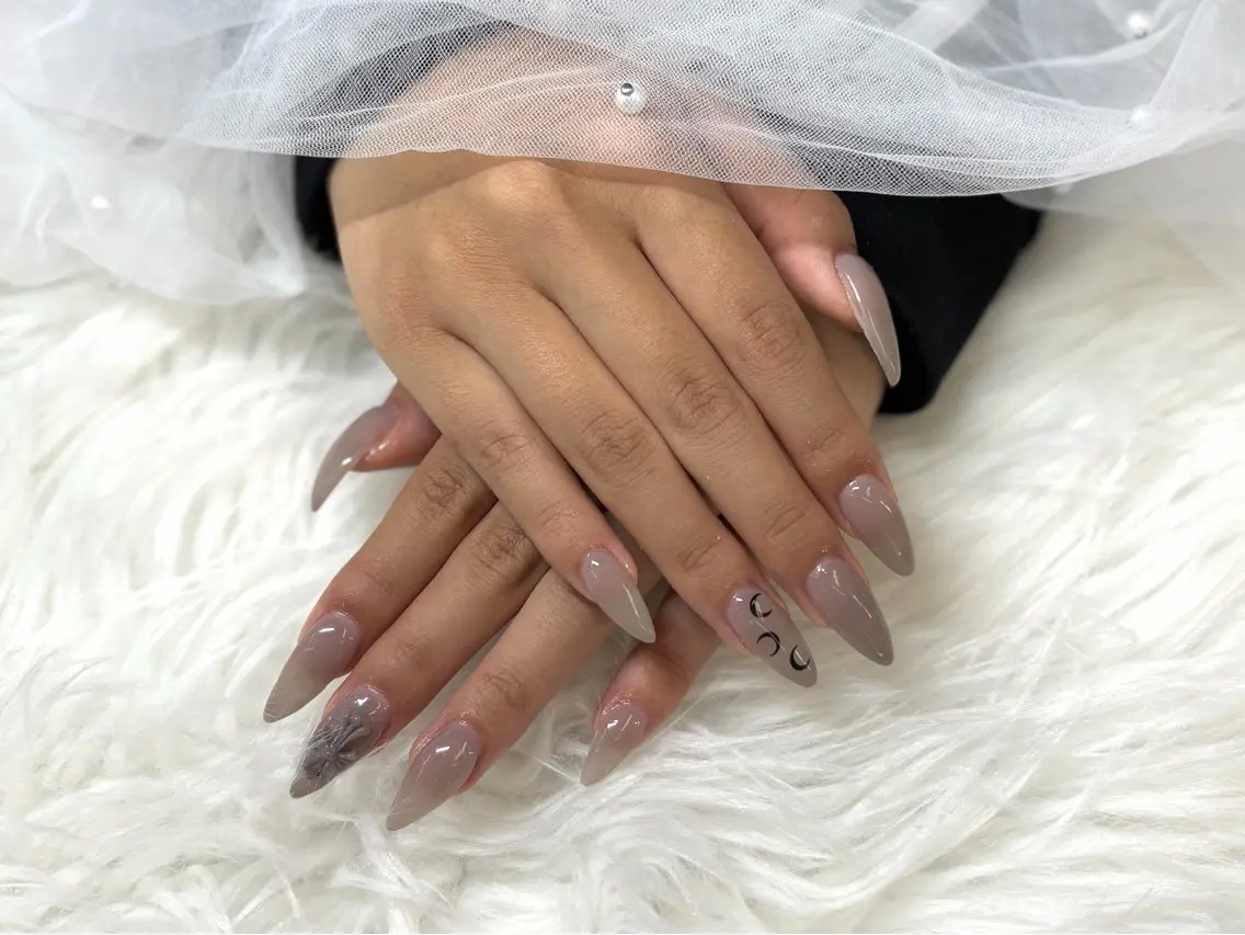 ネイル ワンカラーネイル フットネイル Aoi ✨ L'ねいるのネイルデザイン