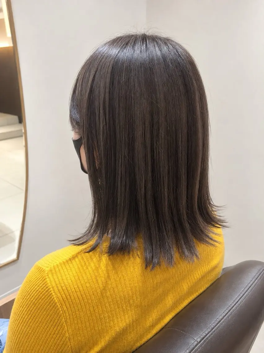 ミディアム カラー カット ヘアカラー トリートメント Yasu (ヤス)のヘアスタイル