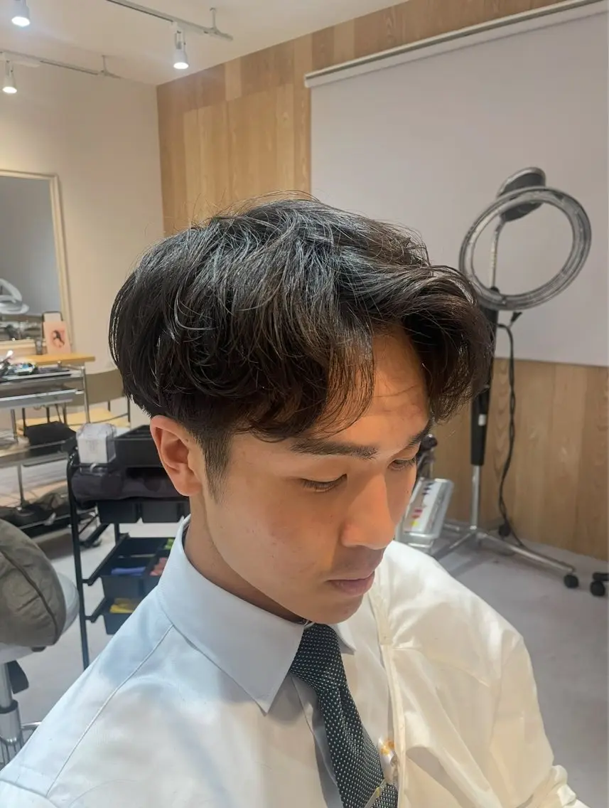 メンズカット+パーマの写真
