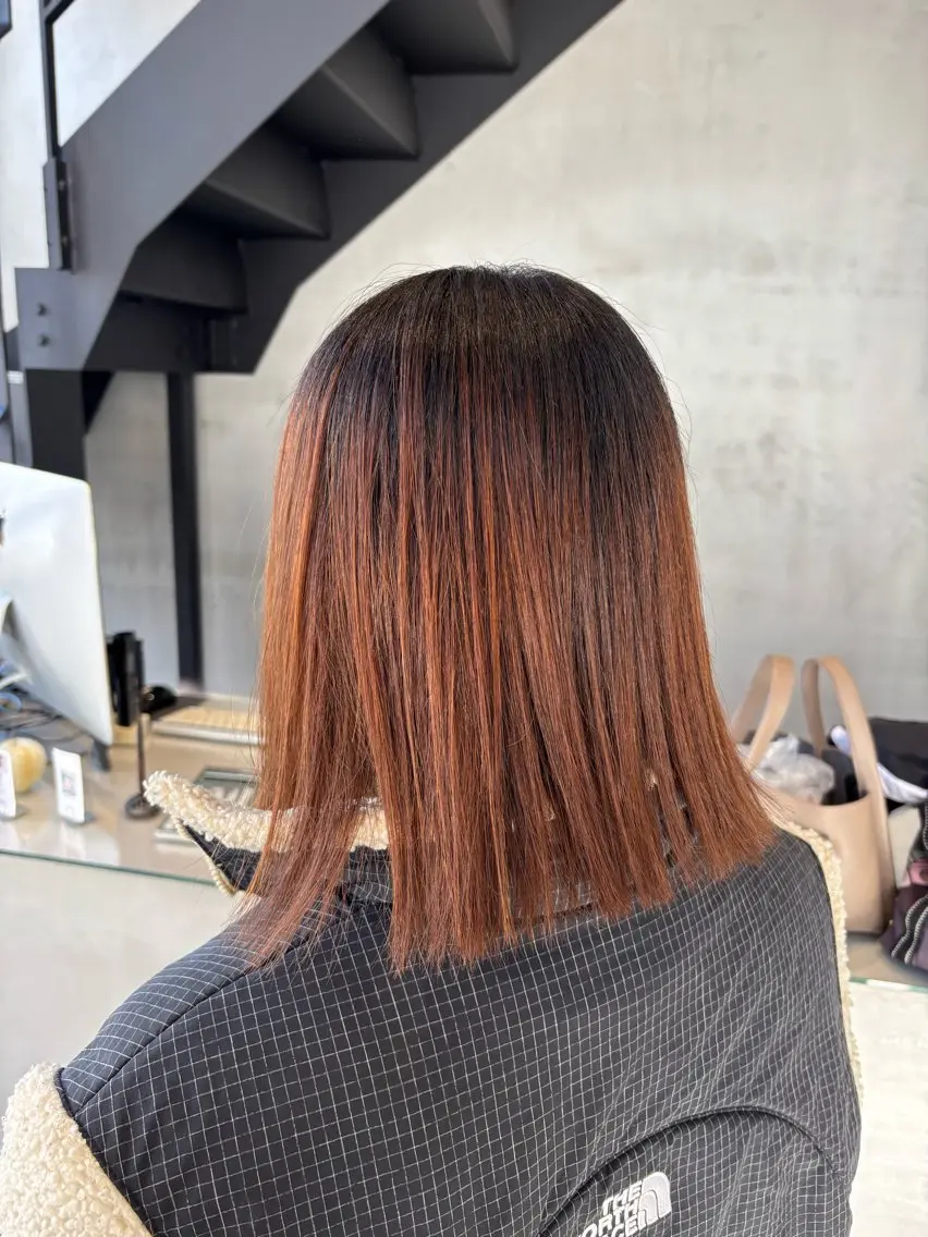 ミディアム カラー NANAKO benji 香椎のヘアスタイル