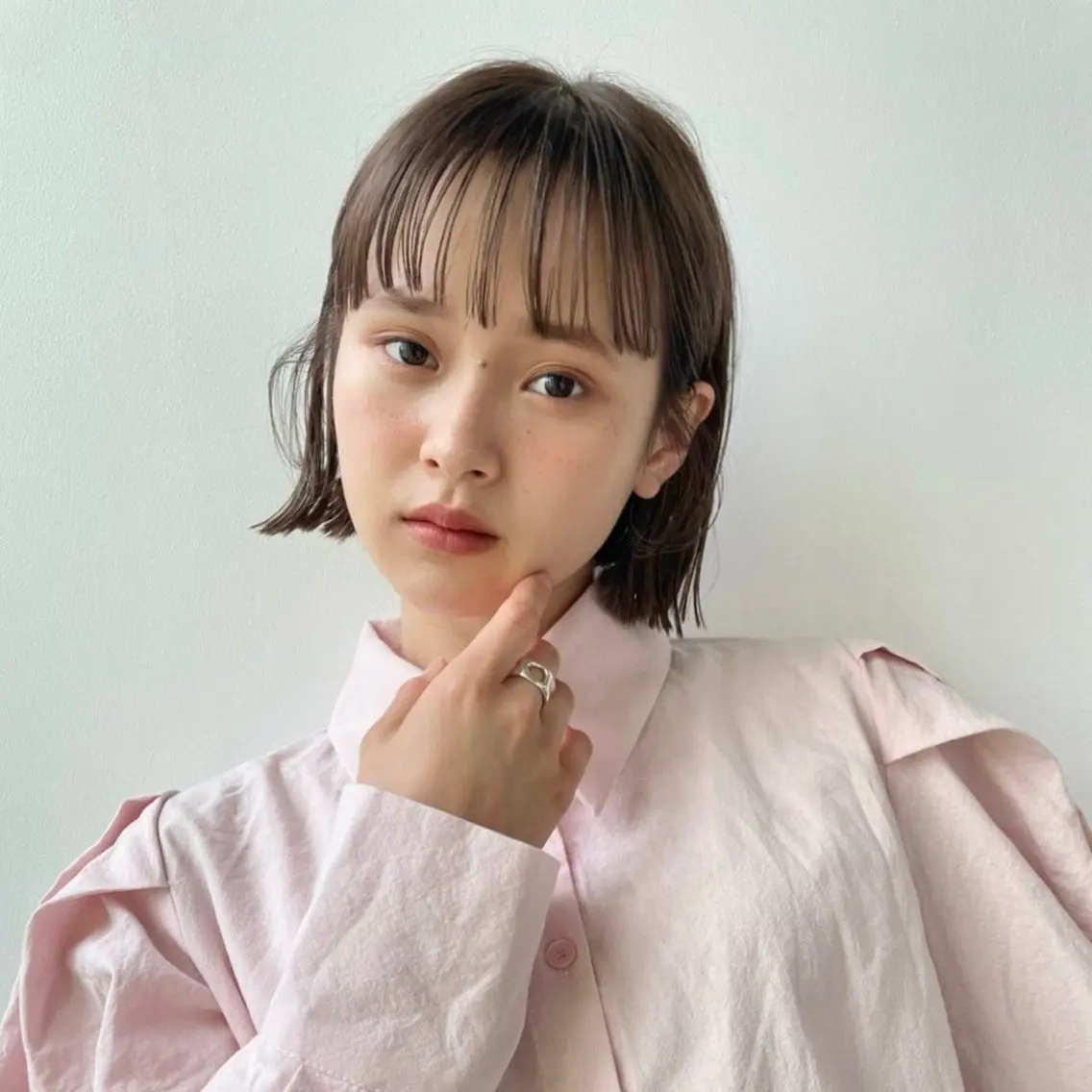 ショート カラー 透けるカラー 🫧かふうのヘアスタイル