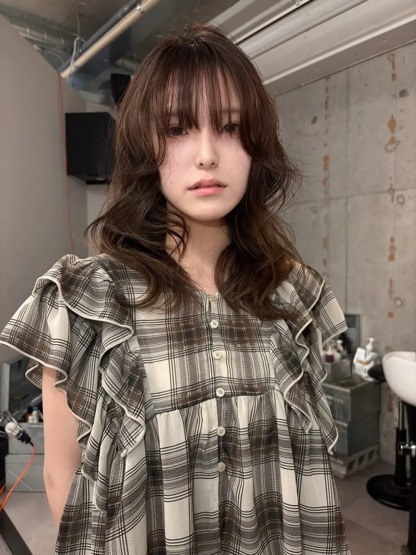 ロング カラー 中野 晴登のヘアスタイル