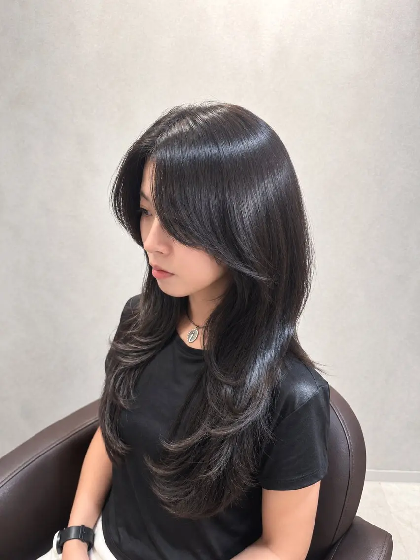 ロング レイヤーカット Dico💫 こーうんのヘアスタイル