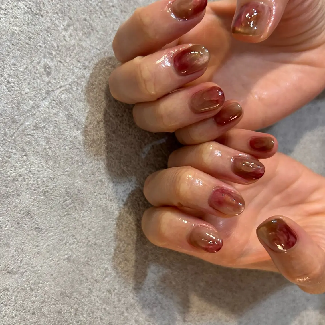 ネイル ハンドネイル soa.Aika 自爪育成のネイルデザイン