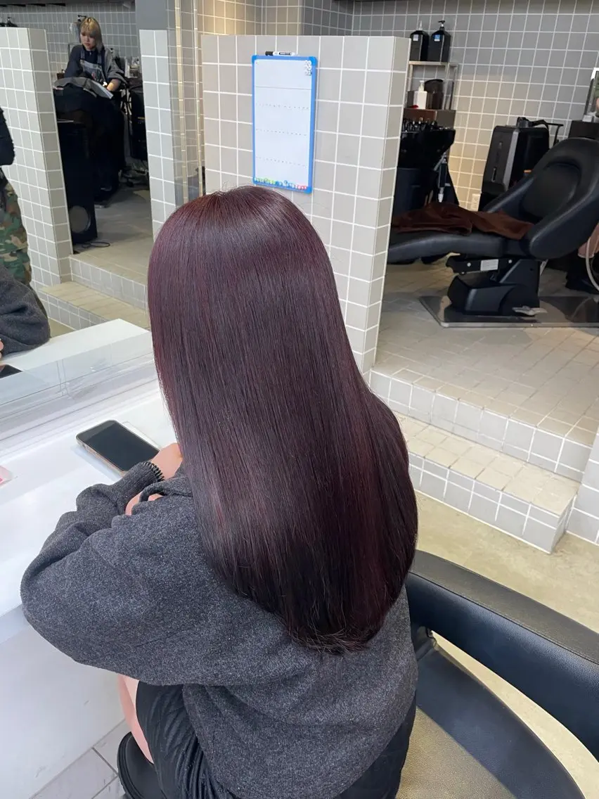 ロング カラー ヘアアレンジ ヘアカラー トリートメント ヘアセット 💗横浜美容室 💗HARUNAのヘアスタイル
