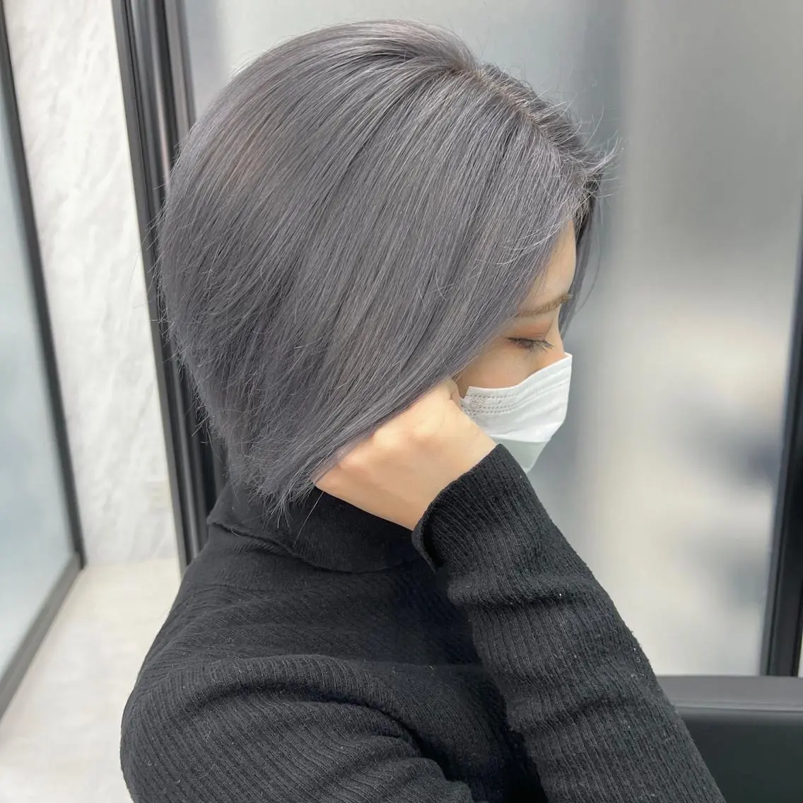 ミディアム カラー シールエクステ ハイトーンカラー エクステ ヘアカラー トリートメント シールエクステ特化 ハイトーン、NANAのヘアスタイル