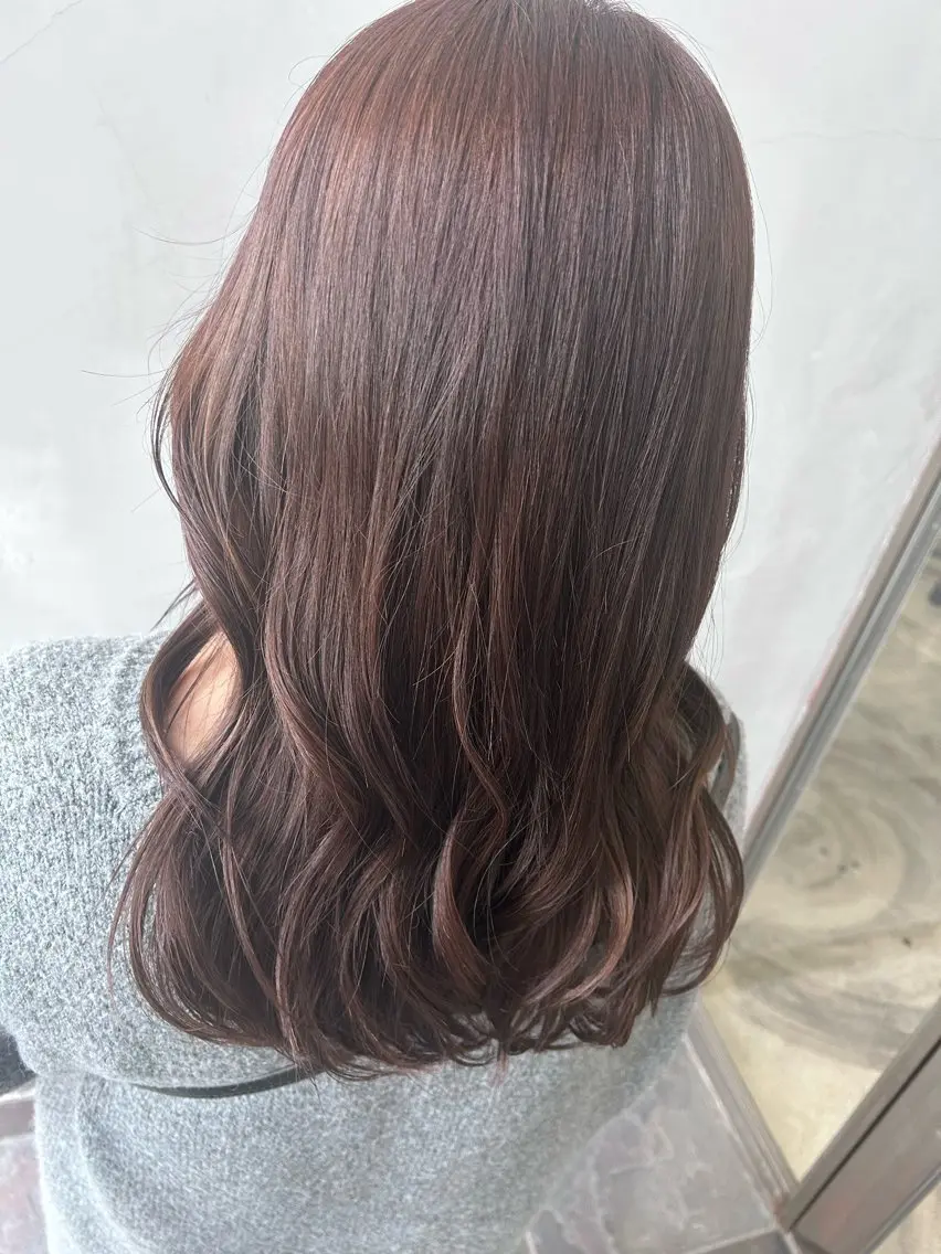 ロング Mao 🎀bob 赤み撃退🌿艶カラーのヘアスタイル